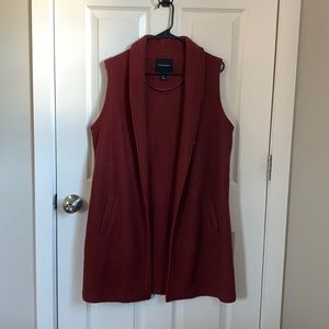 Burnt Orange Long Vest